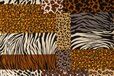 Home - Polyester stof - scuba crepe dierenprint patch - bruin - 16622-098