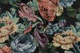 Home - Polyester stof - gobelin - bloemen - zwart - 3452-001