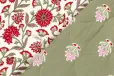 Home - Gesteppter Stoff - Musselin gesteppt - 2-seitig - geblümt - khaki - 23281-027