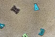 Home - Boucle - gestickte Buchstaben - dunkelbeige - 2/47085-540