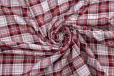 Home - Geruite stof - metallic - rood - 398501-51