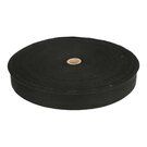Katoenen band - B 605032-000 Keperband zwart 3 cm
