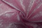Lichtroze stoffen - Velours de panne stof - roze - 5666-013