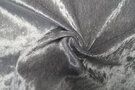Glanzende stoffen - Velours de panne stof - muisgrijs - 5666-061