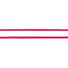 Sierband* - 32663 Band neon randje wit/roze 25mm