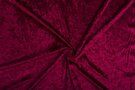 Bordeaux rode stoffen - Velours de panne stof - donker cherise - 5666-018