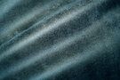 Blauwe gordijnstoffen - Polyester stof - Interieurstof suedine leatherlook - petrol - 322221-T6-X