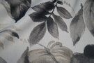 Meubelstoffen - Polyester stof - Verduisterende gordijnstof bladeren - grijs - 635501-0-C
