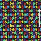 Decoratie en aankleding stoffen - Canvas stof - portret - zwart/multi - 943000-3