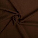 95% polyester, 5% elastan stoffen - Tricot stof - Scuba suede - donkerbruin - 0841-100