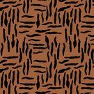 Dierenprint stoffen - Katoen stof - Oil skin zebra abstract - roest - 8437-011 (op rol)