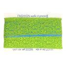 Kant band* - Nylon Stretch Kant 6,6 cm appelgroen/lime 9102