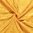 Glanzende stoffen - Velours de panne stof - de panne - Donker geel - 5666-034