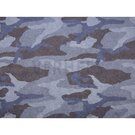 Leger motief stoffen - Tricot stof - Sweat camouflage - blauw - 5499-003