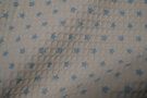 Lichtblauwe stoffen - Katoen stof - Wafelkatoen sterretjes - off-white/lichtblauw - 795010-52