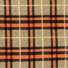Ruit home stoffen - Polyester stof - Gekookte wol Valentina - beige/oranje - 18468-500