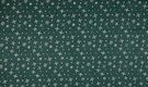 Kerststoffen - K15026-025 Kerst katoen sneeuwvlokken groen