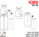 It's a fits - It's a fits 1089: jurk, top, rok