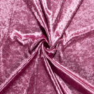 Donkerroze stoffen - Velours de panne stof - de panne - donkerroze - 5666-014