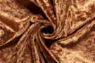 Glanzende stoffen - Velours de panne stof - de panne - camel - 5666-056