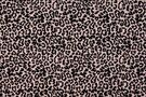 Dierenprint stoffen - OR2500-013 Organic nicky velours panterprint dusty pink