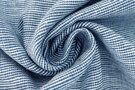 Linnen stoffen - Linnen stof - gemêleerd wit/blauw - 0746-695