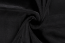 Ribcord stoffen - Ribcord stof - grof - zwart - 3044-069