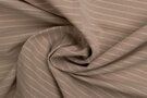 Zandbeige stoffen - Stretch stof - bengaline gestreept - zandbeige - 17515-034