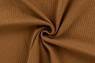 Bruine stoffen - Tricot stof - rib mandy - caramel - K47010-550