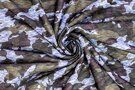 Polytex stoffen - Tricot stof - camouflage - groen bruin - 325032-71