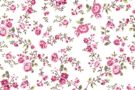 katoenen stoffen bloemen - Katoen stof - poplin bloemen - roze - 19411-012
