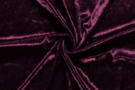 Stof op rol - Velours de panne stof - de panne heel - aubergine - 5666-019