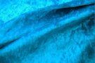Carnavalsstoffen - Velours de panne stof - turquoise - 5666-004