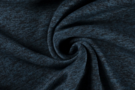 Petrol blauw - Tricot stof - sweattricot gemeleerd - petrol - 3083-024