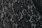 Kant stoffen - Kant stof - bloemen - zwart - 0908-999