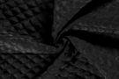 Doorgestikte stof - Doorgestikte stof - gestepte voering - zwart - 18245-069