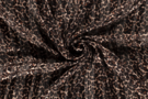 Dierenprint stoffen - Polyester stof - chiffon dierenprint - bruin - 18051-053