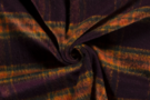 Rode stoffen - Polyester stof - heavy knit geruit - bordeaux - 18042-018