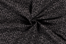 Dierenprint stoffen - Stretch stof - bengaline panterprint - zwart - 18071-069
