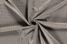 Polyester, polyamide, elastan - Tricot stof - jacquard pied de poule - grijs - 18032-063