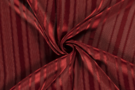 Gestreepte stoffen - Polyester stof - chiffon gestreept lurex - rood - 18052-014