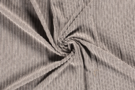 85% polyester, 15% polyamide - Ribcord stof - grof - taupe grijs - 18151-054
