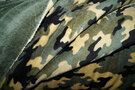 Leger motief stoffen - Fleece stof - cuddle fleece double fleece legerprint - groen - K30012-027