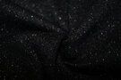 KnipIdee stoffen - Tricot stof - angora glitter - zwart - 19470-999