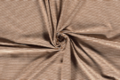 Bruine stoffen - Tricot stof - gestreept - bruin - 18489-053