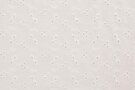 Gebroken witte stoffen - Broderie stof - bloemen - offwhite - 0786-021