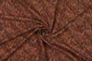 Bruine stoffen - Viscose stof - viscose poplin swirley tiny dots - bruin - 19330-455