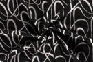 Nieuwe stoffen - Tricot stof - bedrukt abstract - zwart grijs - 18115-069