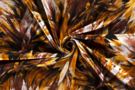 Okergele stoffen - Tricot stof - bedrukt bloemen - oker - 18135-034