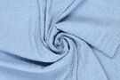 Lichtblauwe stoffen - Polyester stof - crincle tencel - lichtblauw - 19601-627